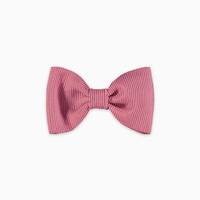 small bow clip C dusty pink