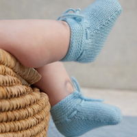 baby sage green evita cashmere booties