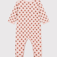 baby girl pink floral romper