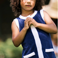 terry button dress