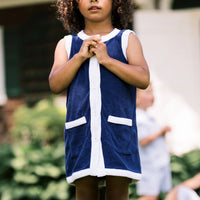 terry button dress