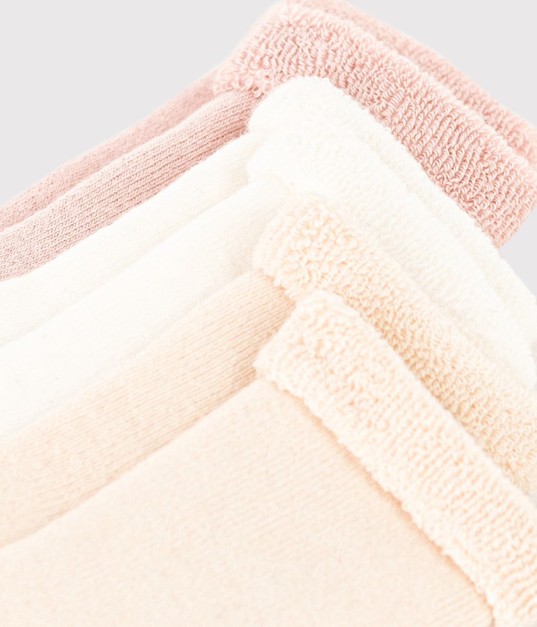 baby girl pink white 3 pk socks