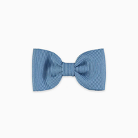 small bow clip C dusty blue