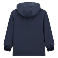 hooded rain coat