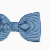 small bow clip C dusty blue