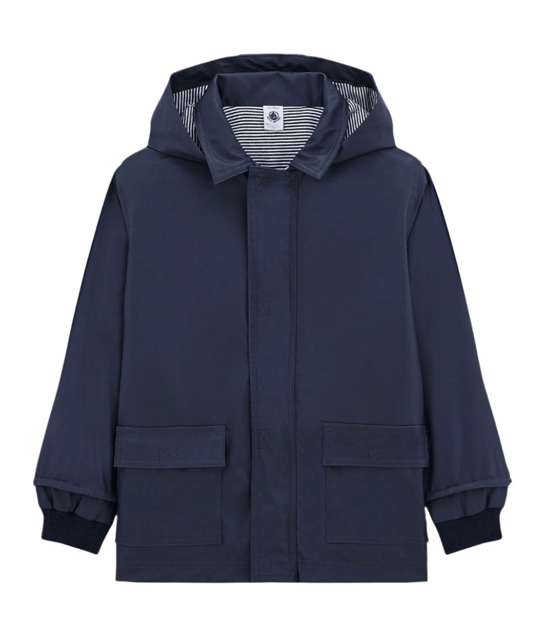 hooded rain coat