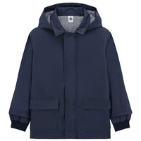 hooded rain coat