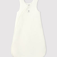 baby girl white velour bunting