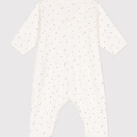 baby boy white star romper