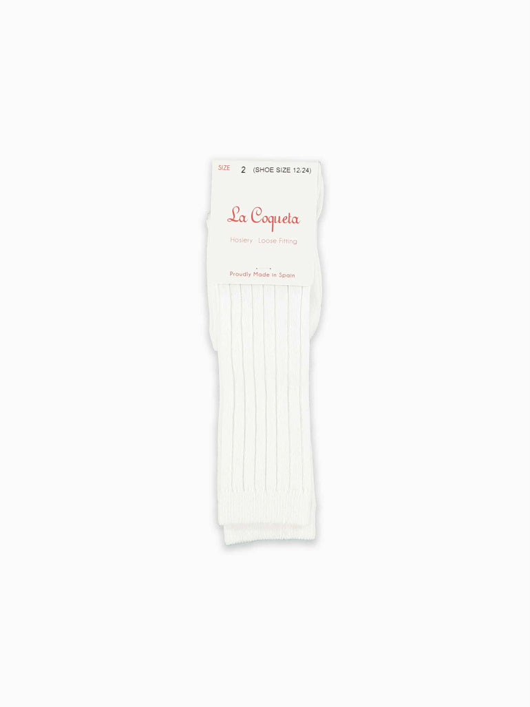 ribbed knee socks C