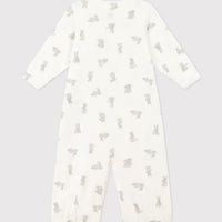 baby girl white bunny gown
