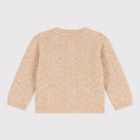 baby cream cardigan