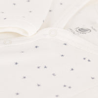 baby boy white star romper