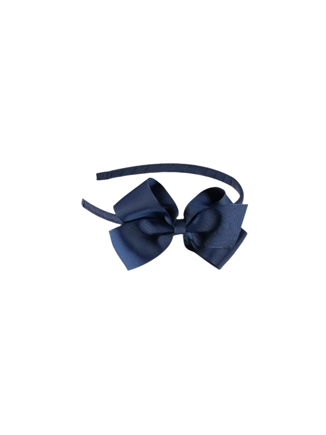 big bow headband navy