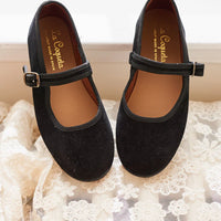 suede mary janes