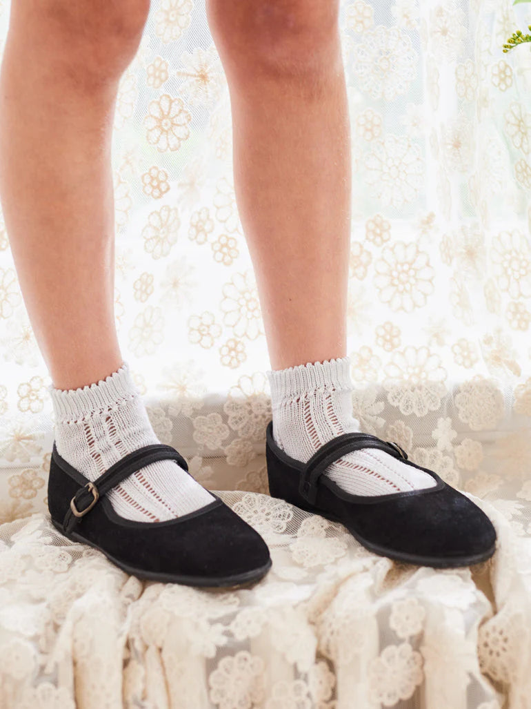 suede mary janes