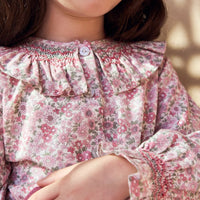 emanuella smocked shirt
