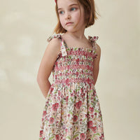 evelia smock dress
