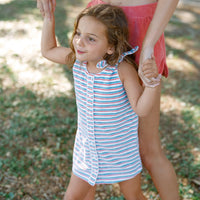 stripe terry dress