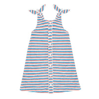 stripe terry dress