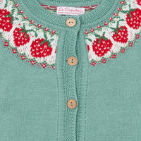 girls fresa strawberry cardigan