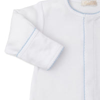 cottontail hollows footie with embroidery