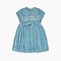 marcita velvet smocked dress