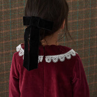 big ribbon bow black velvet