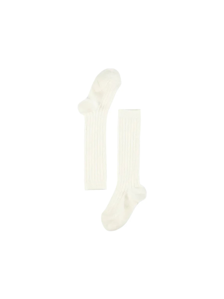 ribbed knee socks C