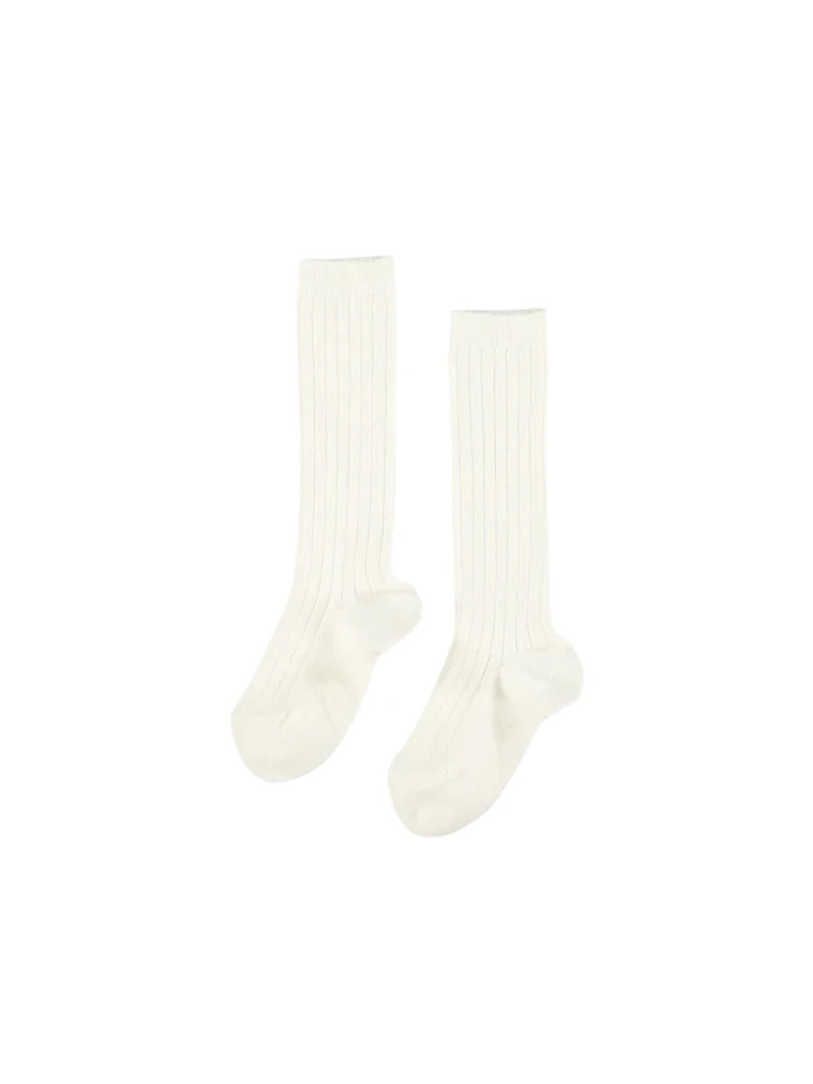 ribbed knee socks C