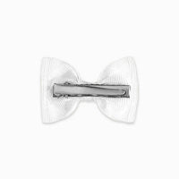 small bow clip C white