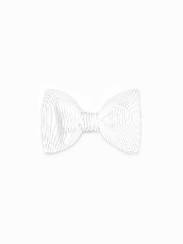 small bow clip C white