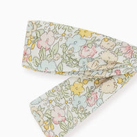 soft ribbon bow clip green floral