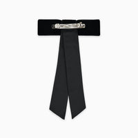 big ribbon bow black velvet
