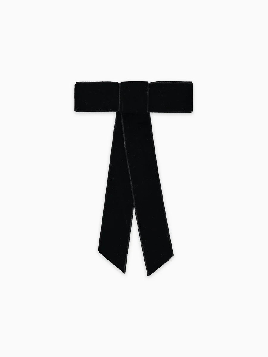 big ribbon bow black velvet