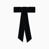 big ribbon bow black velvet