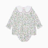baby green floral calista set