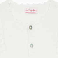 baby ivory feria cardigan