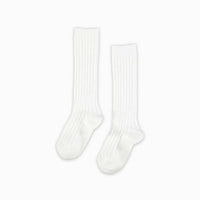 ribbed knee socks C