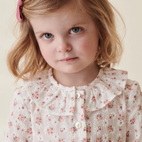 small bow clip C dusty pink