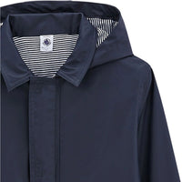 hooded rain coat