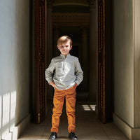 boys navy check mateo shirt