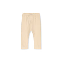 striped baby leggings apricot
