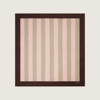 carre scarf marron rose