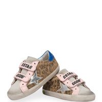 old school sneakers leopard low-tops