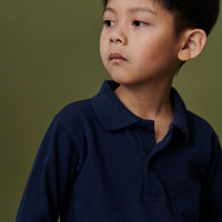 braulio ls polo shirt navy