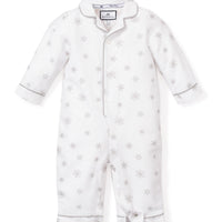 baby flannel romper winter wonderland