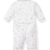baby flannel romper winter wonderland