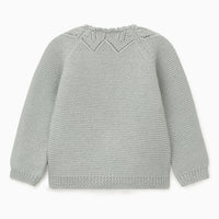 baby roseta cardigan sage green