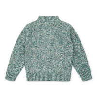 zipper cardigan chine vert